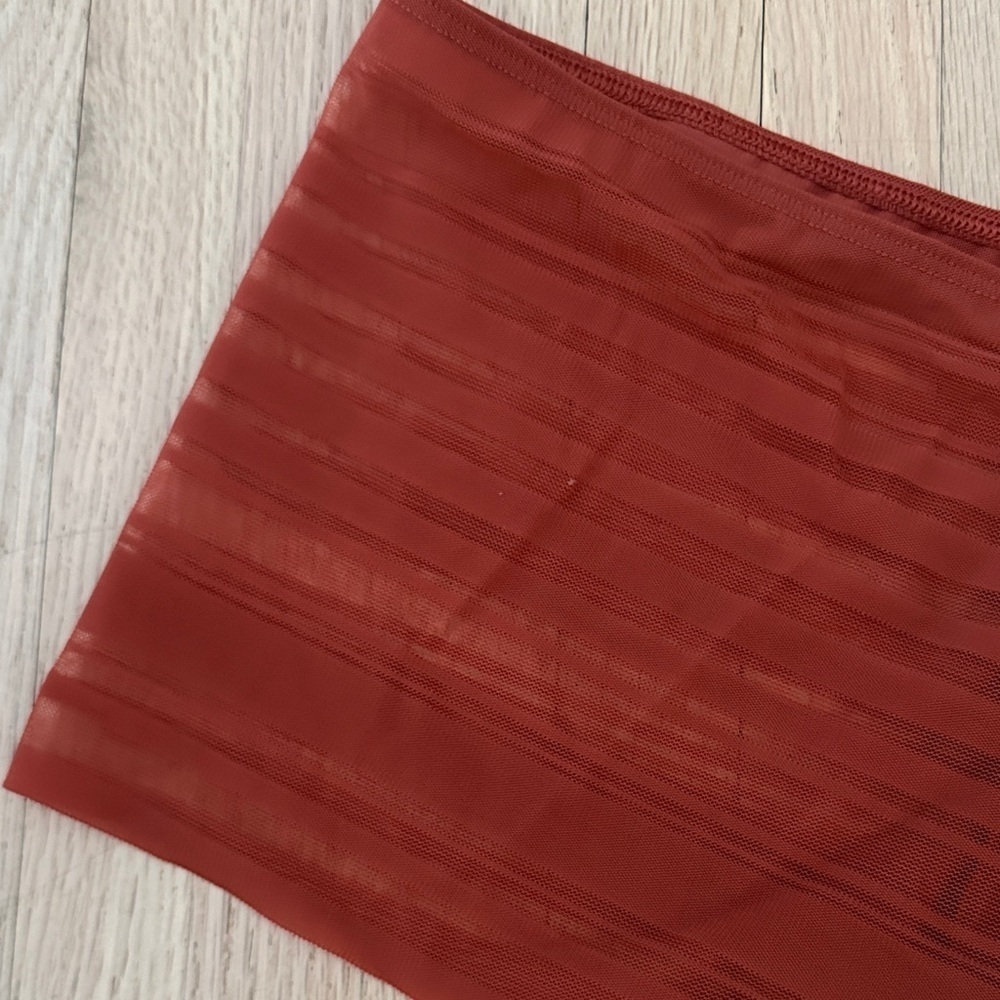 NWOT - Victorias Secret - Sheer Burnt Orange High-Waisted Panties - XL - Picture 2 of 5